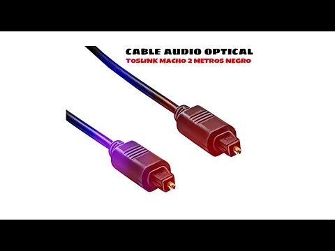 Video de Cable audio digital toslink macho 5mm 2 M Negro