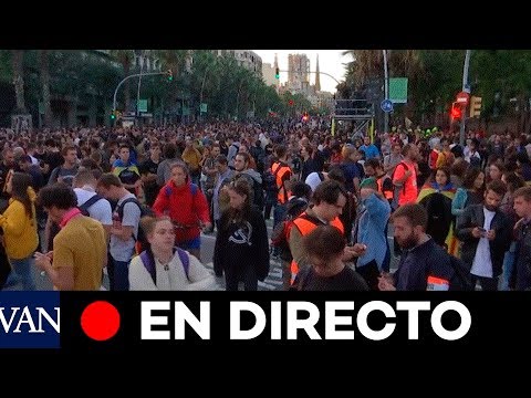 [EN DIRECTO] Los CDR se manifiestan en Barcelona tras los altercados de anoche