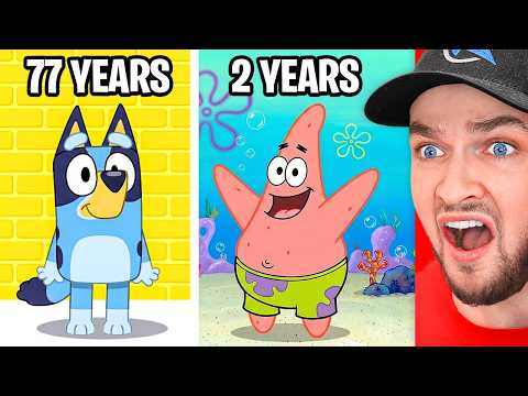 SHOCKING Ages of Cartoon Characters!