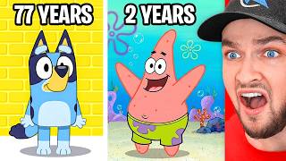 SHOCKING Ages of Cartoon Characters!