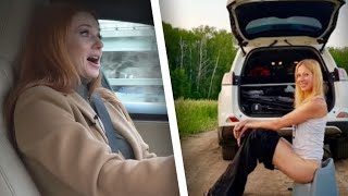 Toyota RAV4. Надежна, как Крузак. Реакция Лены Катиной из Тату на мою Tesla. Лиса рулит