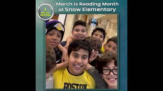 Superintendent's 1 Minute Message: March Is Reading Month  at Snow Elementary