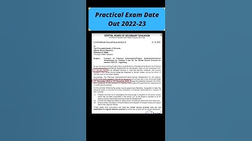 #shorts #shorts Dates for Practical Examination are Out !! | CBSE Class 10 and 12th #shortvideo#cbse