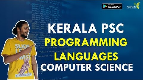 KERALA PSC IT - Programming Languages - Computer