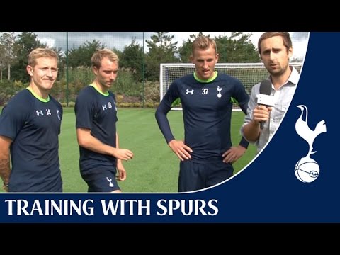 Spurs Crossbar Challenge ft. Eriksen, Holtby and Kane