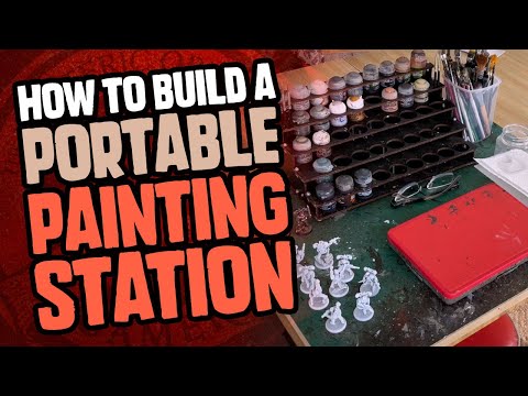 How to Build a Portable Miniatures Painting Station