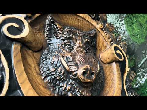 «Кабан» — міць лісу, вирізьблена в дереві, видео 1
