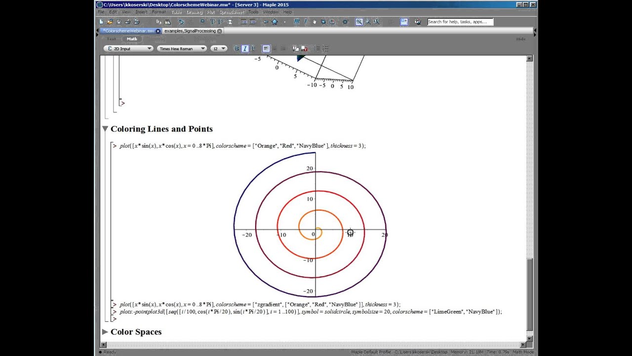 Custom Colour Schemes in Maple - YouTube