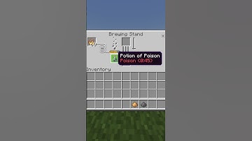 How To Brew Poison II Splash Potions In Minecraft #Shorts
