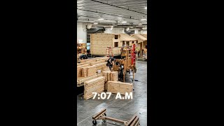 Cabin Build Time Lapse (From Frame to Finished)