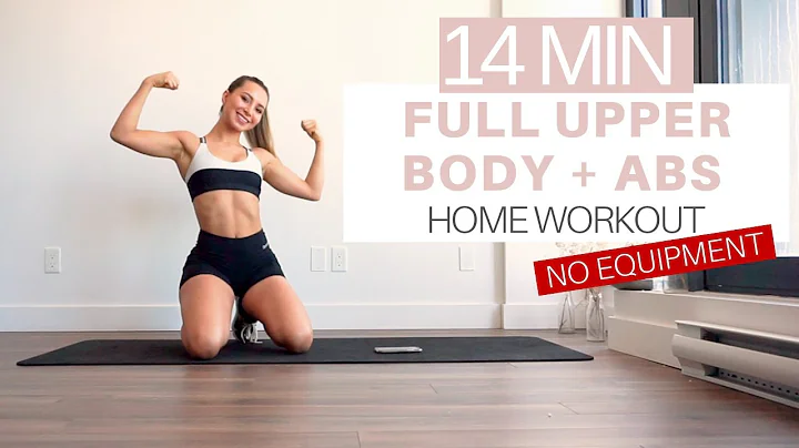 14 MIN FULL UPPER BODY HOME WORKOUT | Shoulders, B...