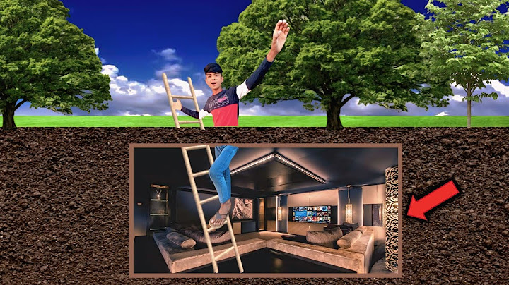 I made super secret room making challenge in forest