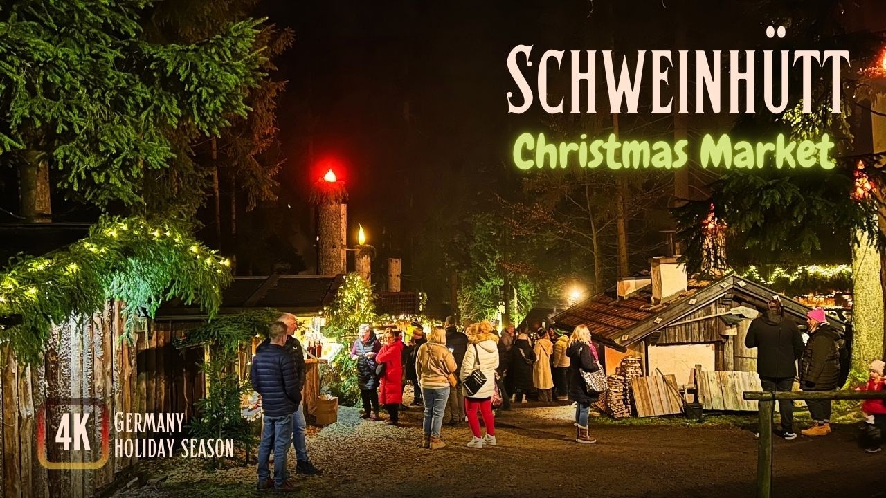 Christmas Market in the Woods | Schweinhütt, Germany | Holiday Season 4K