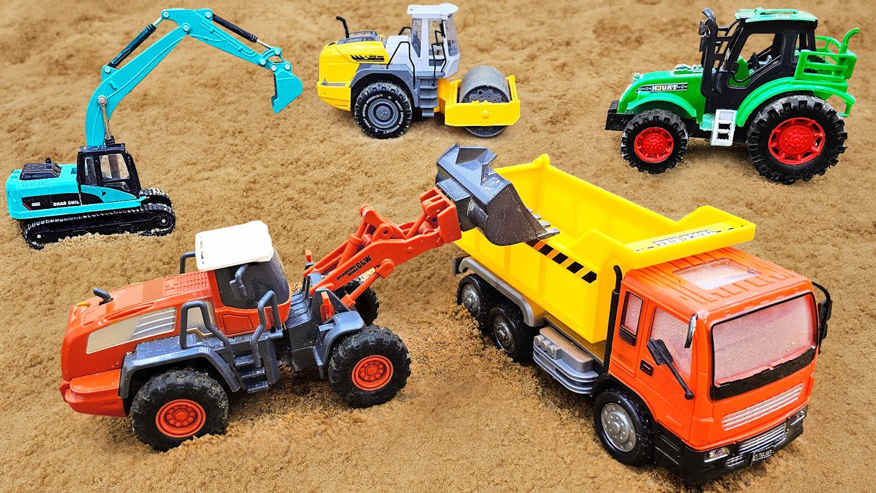 Diy tractor mini Bulldozer to making concrete road | Construction Vehicles, Road Roller