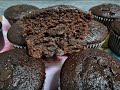 MUFFINS DE CHOCOLATE CON CHIPS DE CHOCOLATE/Receta de muffins deliciosos y fáciles de preparar