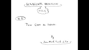 Hexagonal Architecture Pills - 02 - Test cases as drivers