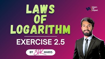 Maths Class 9 | Ex 2.5 Q1-2|Laws of Logarithm |Smart Syllabus | By Haris Bin Tahir |Federal Board