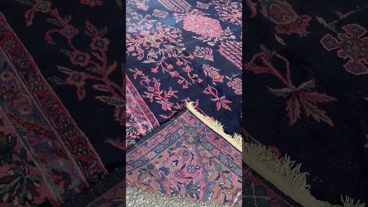 Sarough Antique Wool Hand Knotted Indian Rug