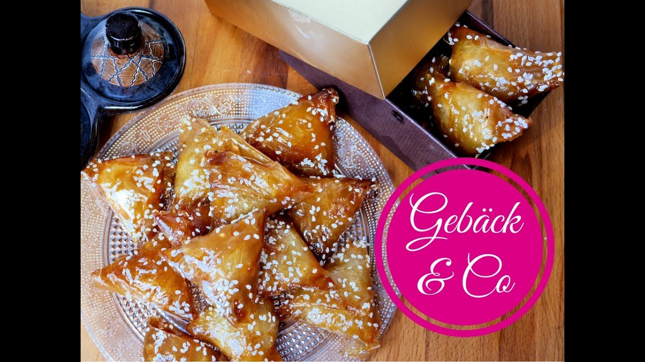 Köstliches Gebäck aus Marokko I Honig - Mandel Briouates I Honig-Gebäck mit Mandeln I Eid