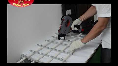 Rebar strapping machine