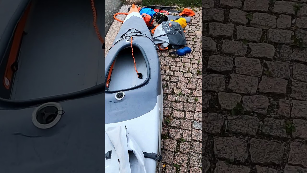Kayak and gear - Itiwit X500 Strenfit from Decathlon in Helsinki after a 25 km sea kayaking trip
