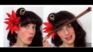 How to MAKE your VICTORY rolls POP  pinup HAIR tutorial- Vintagious