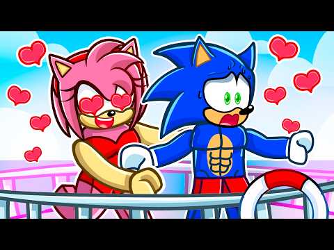 Sonic and Amy Are TRAPPED On A CRUISE in Roblox…