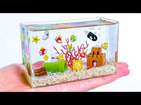 Mario Aquarium - Polymer Clay + Resin Tutorial