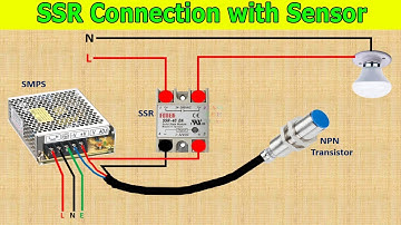 SSR connection with sensor wiring diagram | Solid State Relay & Proximity sensor Circuit Diagram