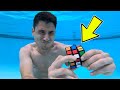 Solving a Rubik&#39;s Cube Underwater!