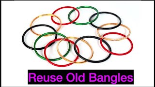 How to reuse old bangles at home | Best out of waste | How To Make | Silk threads Bangles | DIY