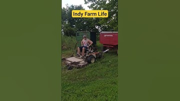 Grasshopper Mower Towing HUGE Wagon! #grasshoppermowers #lawn #internationalharvester #indyfarmlife