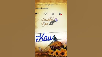 Kaushal Name Writing (Special Requested VIDEO) #namewriting  #cursivewriting #shorts #calligraphy