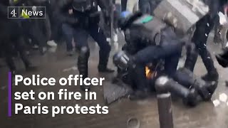 French police clash with protestors during May Day rallies