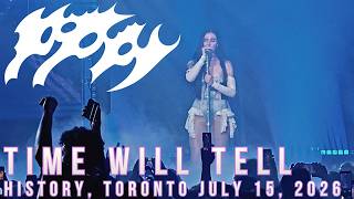 Poppy | "Time Will Tell" | Live at History | Toronto | July 15, 2026