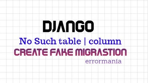 Django : Table doesn