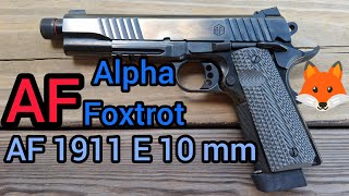 Alpha Foxtrot AF 1911 E 10mm. Reaction Time Test And Review. 