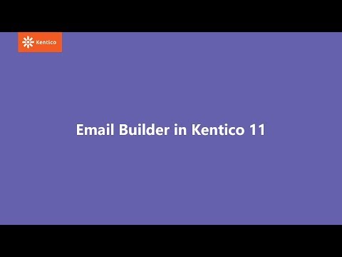 Email Builder in Kentico 11