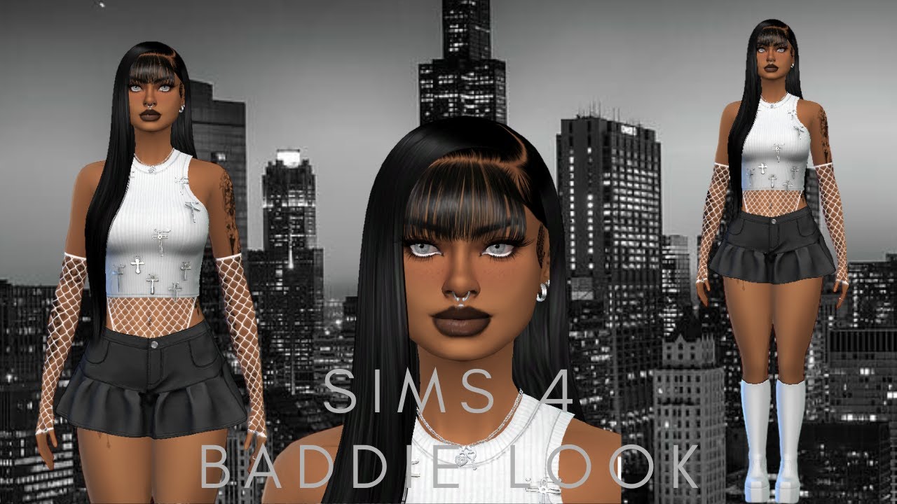 SIMS 4 BADDIE LOOK #sim4 - YouTube