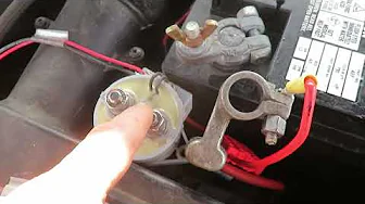 Voltage drain on car fixed by using a contactor