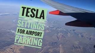 Airport settings for your Tesla to avoid battery drain