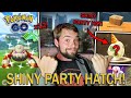 SHINY PARTY HAT HATCH! SHINY HEATRAN RAIDS! (POKEMON GO)