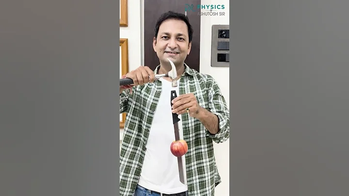Inertia in Action:🍎&🔪 Knife vs  Apple Collision| Learn to defy  😱 the law gravity with an apple🍎
