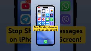 Turn Off Preview for Messaging Apps on iPhone! #shorts #iphone