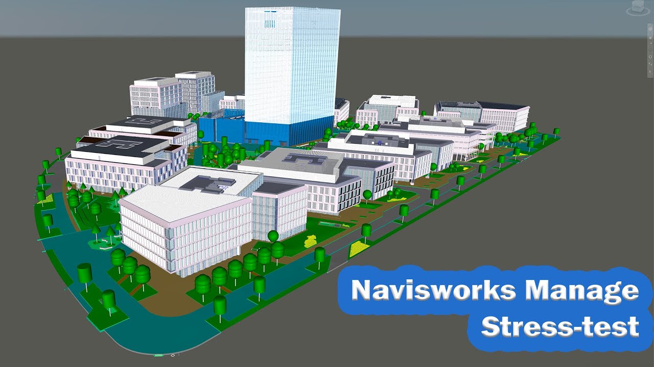 Navisworks. Cтресс-тест. Максимальный размер файла и Работа в модели