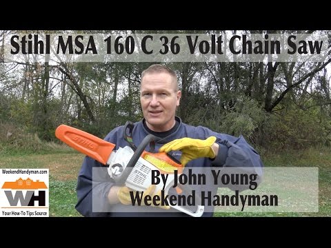 STIHL MSA 160 C-BQ Lithium-Ion Battery-Powered Lightweight Chain Saw #STIHLUSA