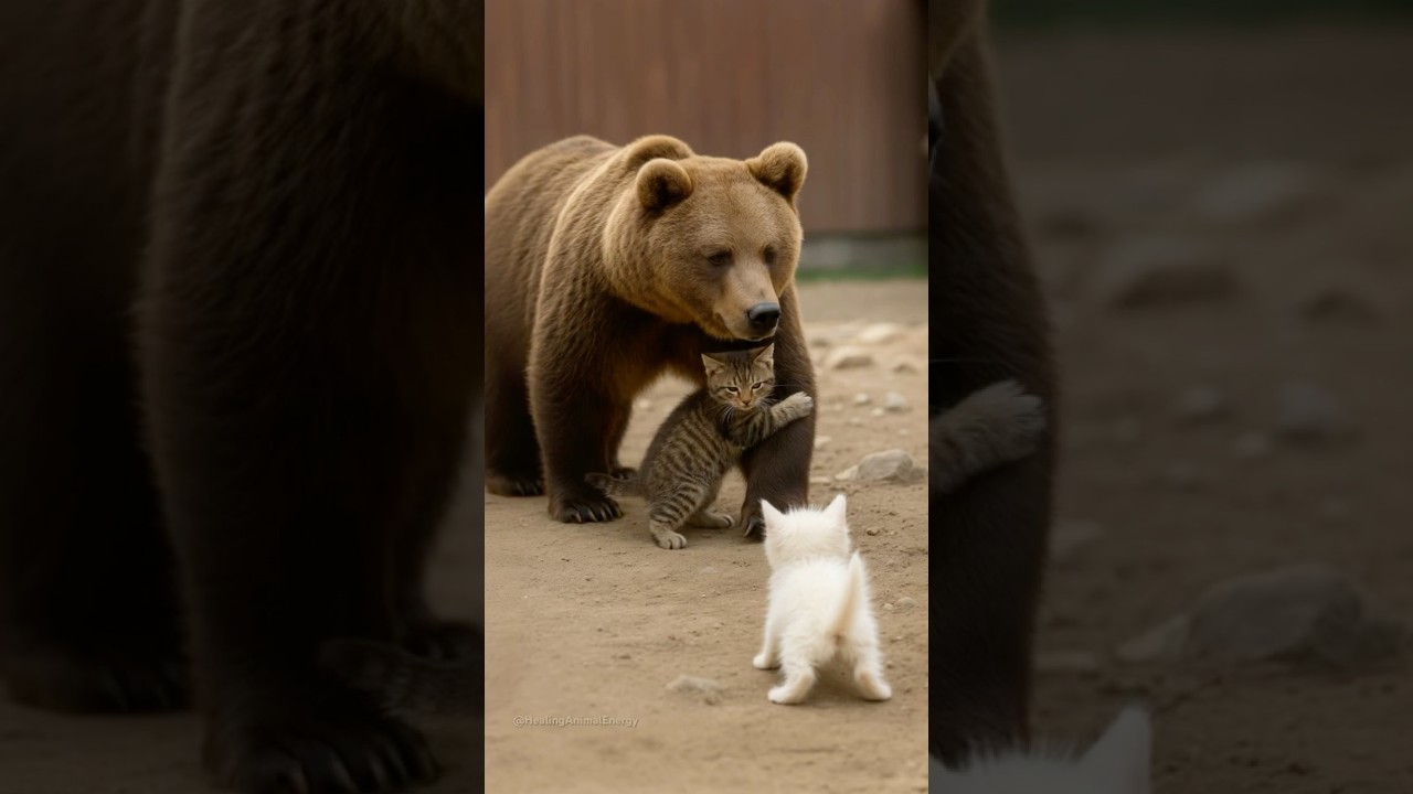 Everyone Thought the Bear Was Attacking the Kitten… But Then THIS Happened!