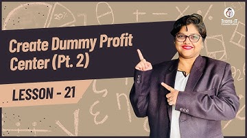 #lecture 21: Create Dummy Profit Center (Part 2) | #sapficotutorial | #saps4hana | SAP FICO | Hindi