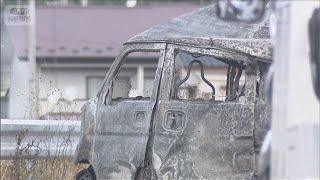 クレーン車など4台絡む事故 1人死亡 路面凍結か 長野・松川村(2025年12