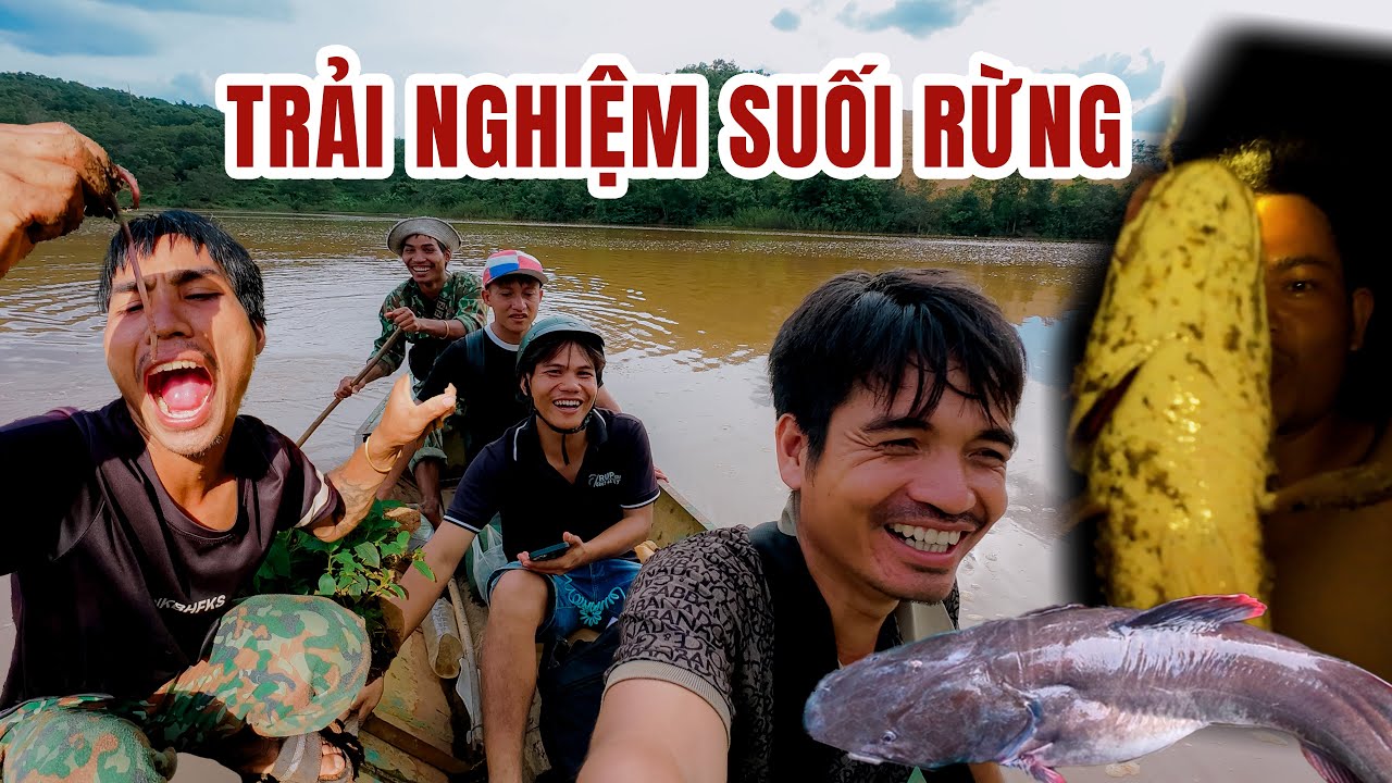 Qua Làng Siu Đen Cắm Trại Dưới Suối Rừng Trải Nghiệm Câu Cá Đêm